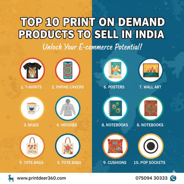 Top 10 Print on Demand Products to Sell in India | Print Deer