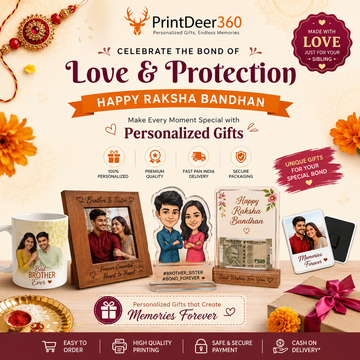 Best Personalized Raksha Bandhan Gifts 2026 | Unique Custom Gifts for Brother & Sister
