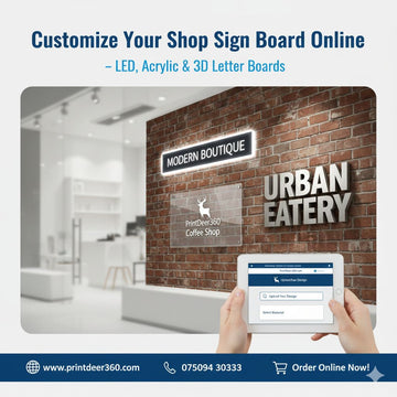 Customize Your Shop Sign Board Online – LED, Acrylic & 3D Letter Boards