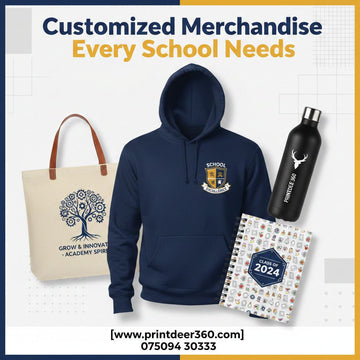 Customized Merchandise Every School Needs in India | Print Deer Custom Merchandise