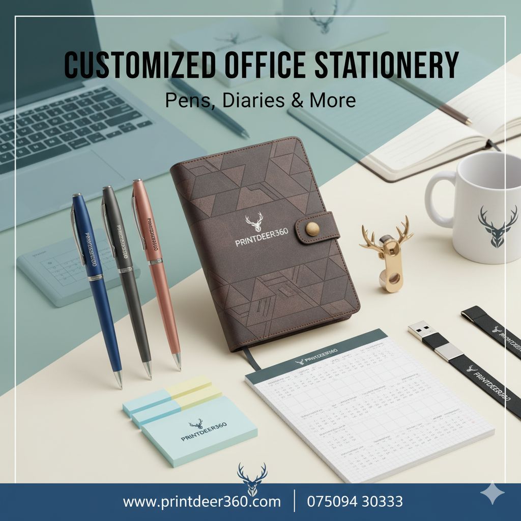 Customized Office Stationery: Pens, Diaries & More | Print Deer