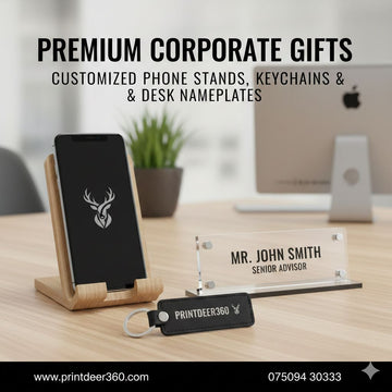 Order Customized Phone Stands, Keychains & Desk Nameplates – Corporate Gifts