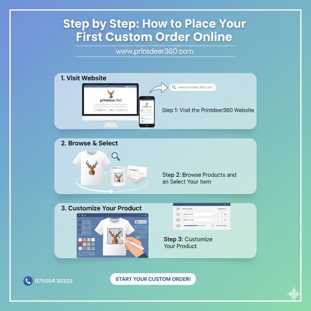 Step by Step: How to Place Your First Custom Order Online
