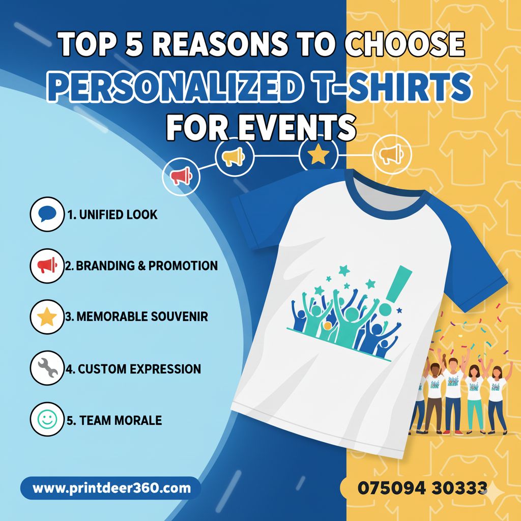 Top 5 Reasons to Choose Personalized T-Shirts for Events | Print Deer