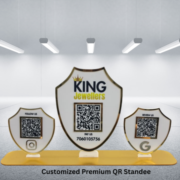 12*7  Customized Premium QR Standee PRINTDEER 360 Gwalior printdeer