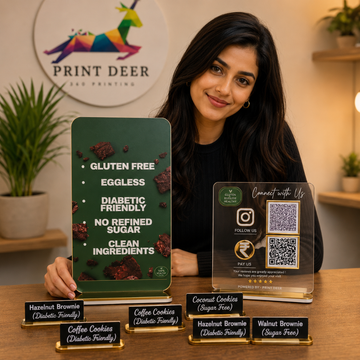 Customized  Standee + Name Plate  |  STANDEE COMBO  FOR BAKERY BUSINESS