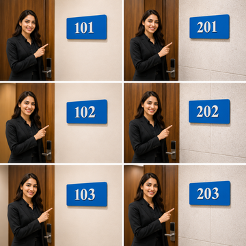 3D ACRYLIC SIGNAGE NUMBER PLATES|