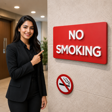 NO SMOKING 3D ACRYLIC SIGNAGE |