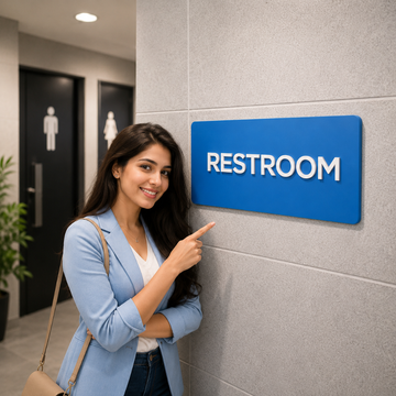 CUSTOMIZED SIGNAGE BOARD |  ACRYLIC MATERIAL|SIZE 8" x 4"  10" x 5"  12" x 6"| PRINTDEER GWALIOR 360