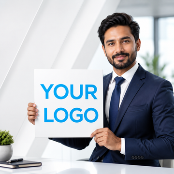 Premium Custom Acrylic Logo | size-10" x 5" | 12" x 6" | 16" x 12''|  24'' x 16''|  12'' x 12''| PRINTDEER Gwalior 360