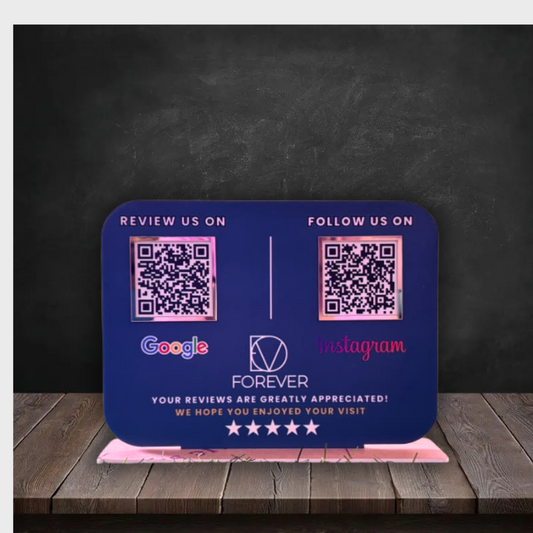 Multiple Qr Display Standee (6x8inches) 2Qr | 3Qr | 4Qr Customisble