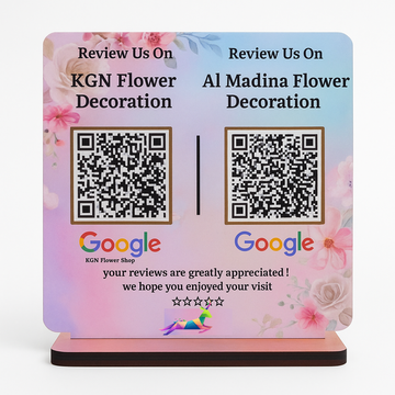 2 Qr Standee with NFC Feature Whit Test Edition