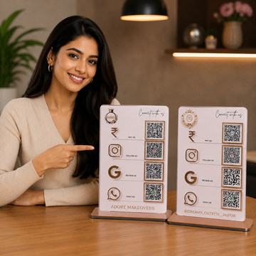4 QR |3 QR standee| table top standee