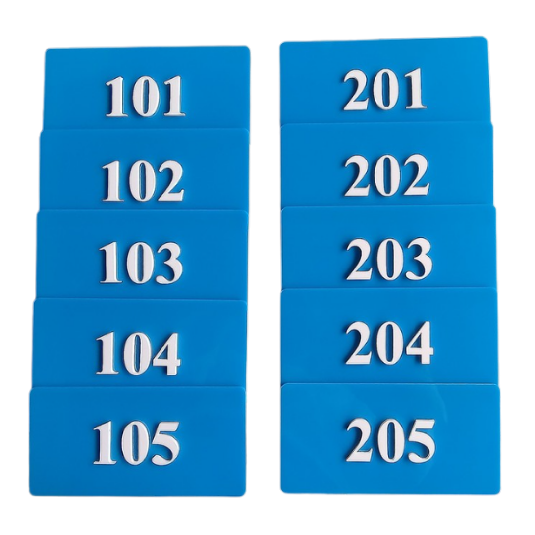 3D ACRYLIC SIGNAGE NUMBER PLATES|
