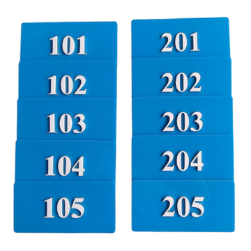 3D ACRYLIC SIGNAGE NUMBER PLATES|