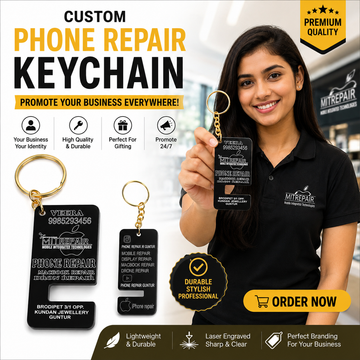 Customised Acrylic Keychains | Engraved | Heavy Duty Material