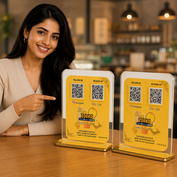 2 QR|  CUSTOMIZED QR NFC STANDEE |