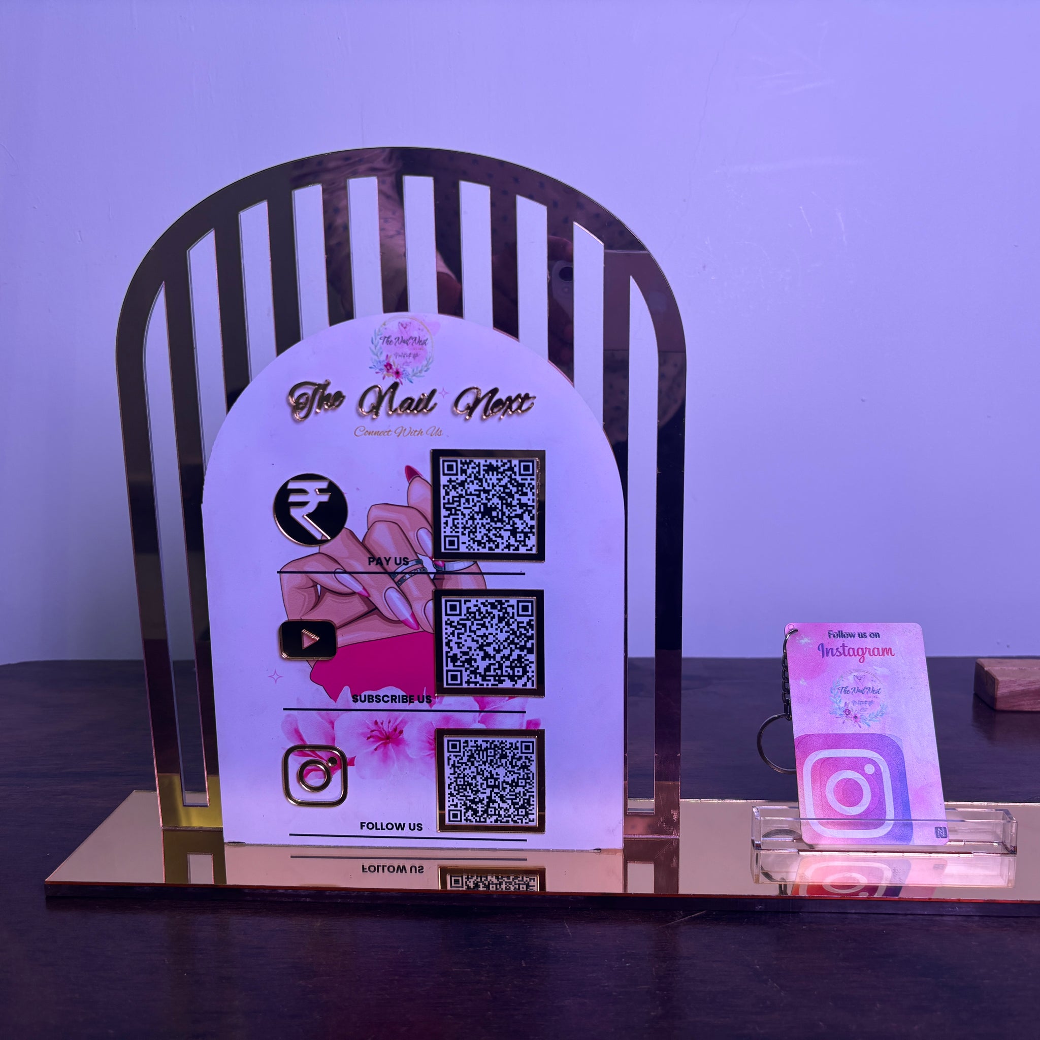 3 QR | Customized  Qr Standee with Smart NFC Features