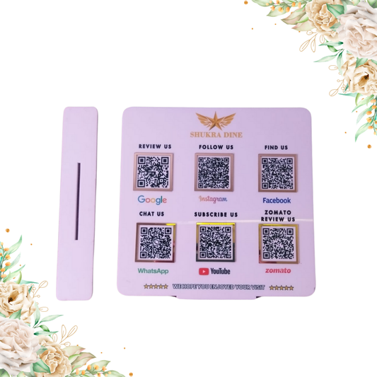 6 Qr Standee | premium display standee