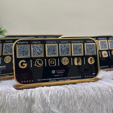 PREMIUM 6 QR STANDEE WITH GOLDEN RING