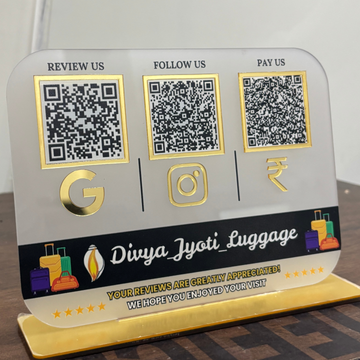 3Qr STANDEE & NFC QR Standee |  Customizable