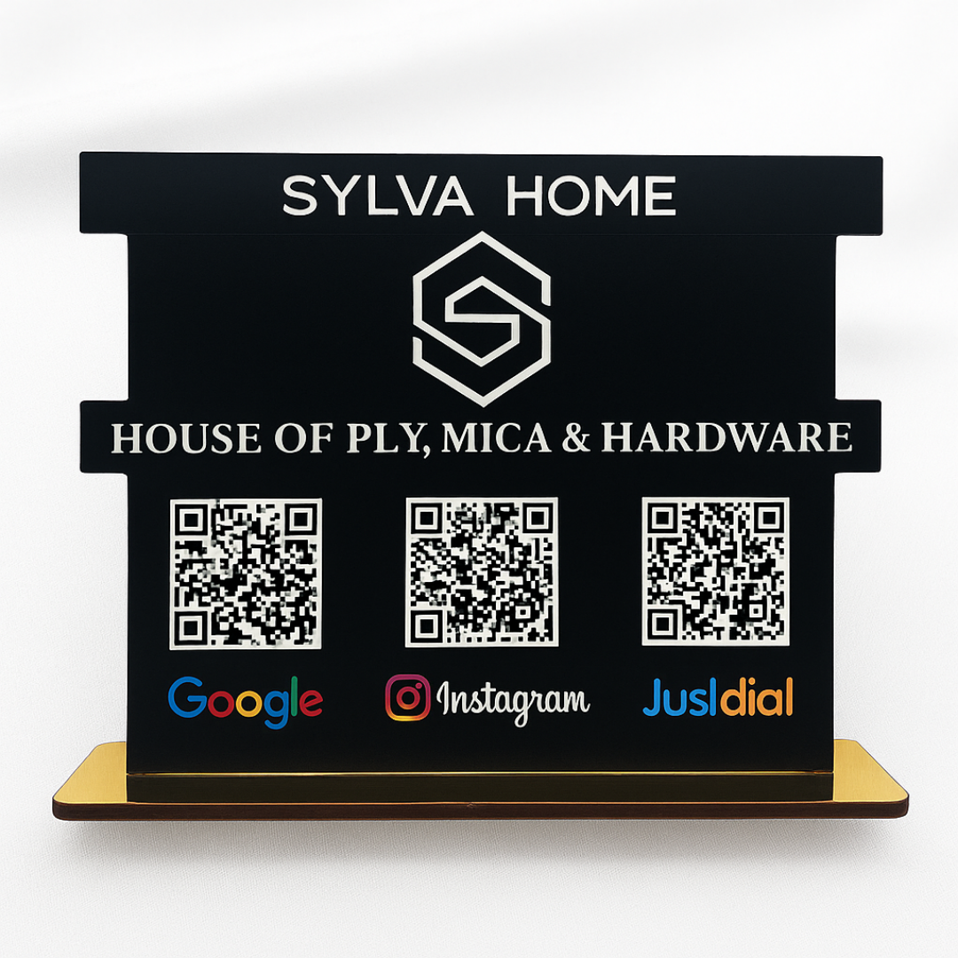 3QR  | BUILDING SHAPE QR STANDEE  |CUSTOM SHAPE STANDEE