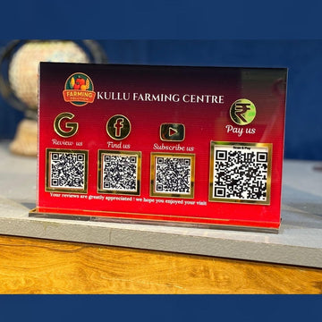 4-QR Custom  Smart Standee