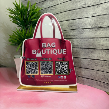 3 QR| Customized  QR STANDEE BAG SHAPE
