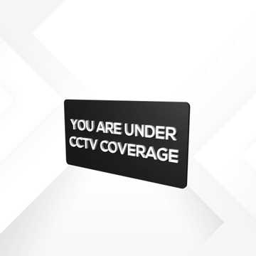 Premium 3D | CCTV Coverage| Acrylic| SIZE 8" x 4"  10" X 5"  12" X 6"| PRINTDEER GWALIOR 360