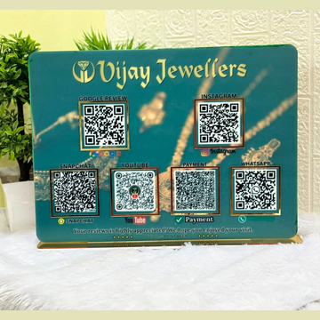 6QR| CUSTOMISED QR STANDEE WITH PREMIUM LOOK
