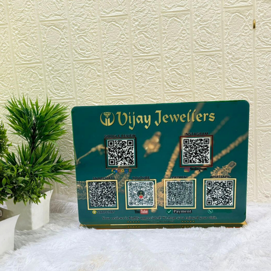 6QR| CUSTOMISED QR STANDEE WITH PREMIUM LOOK