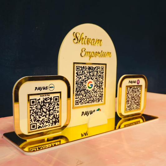 3 QR premium Customized QR standee