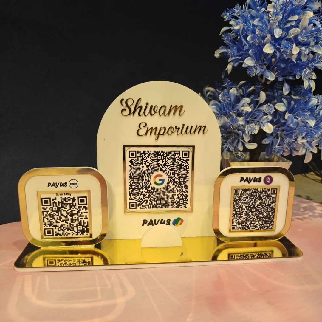 3 QR premium Customized QR standee