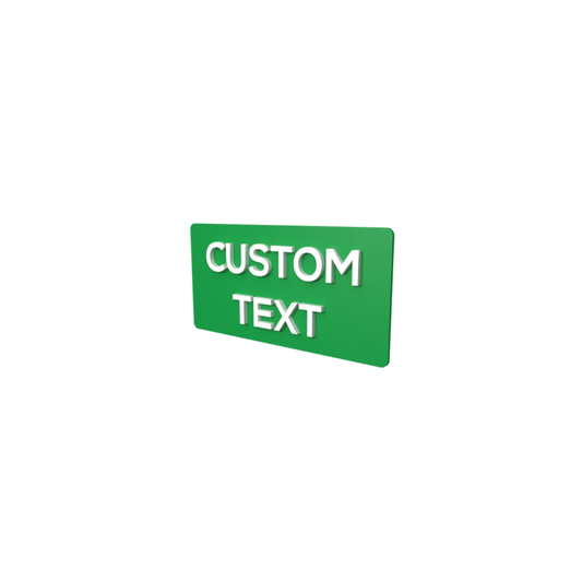 SIZE 8" x 4" | 10" x 5"| 12" x 6" |Custom Acrylic | CUSTOM TEXT | PRINTDEER GWALIOR 360