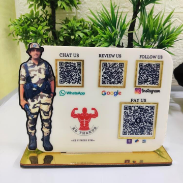 4QR| CUSTOMISED QR STANDEE LOGO CUTOUT