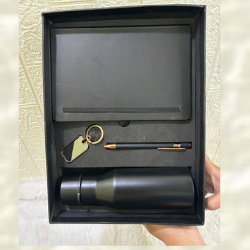 Premium 4 in 1 set  Custom Diary Combo with engraving  | Perfect corporate gift
