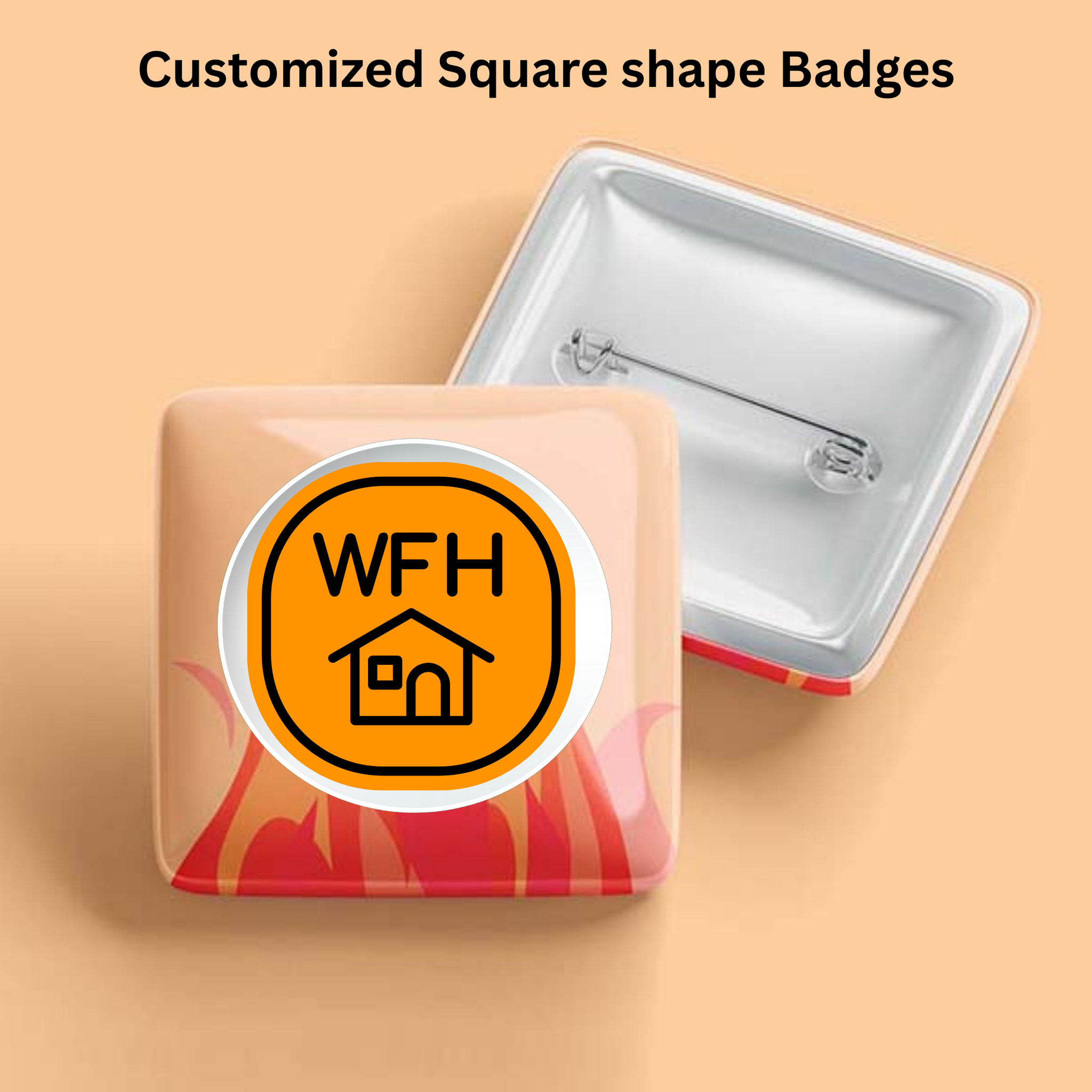 Customized Square shape Badges printdeer Gwalior 360