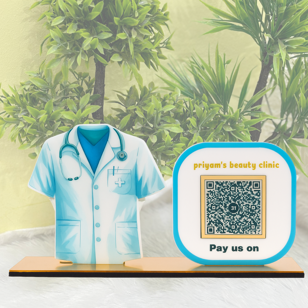 CUSTOMISED QR STANDEE FOR CLINIC
