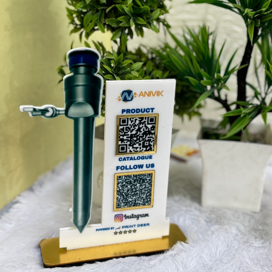 2QR| CUSTOMISED QR STANDEE  ENDOSCOPE CUT-OUT