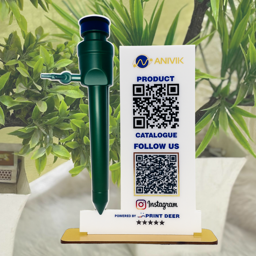 2QR| CUSTOMISED QR STANDEE  ENDOSCOPE CUT-OUT