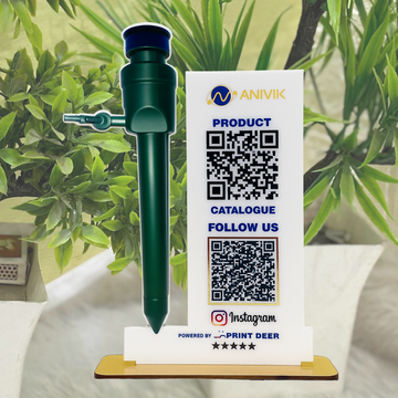 2QR| CUSTOMISED QR STANDEE  ENDOSCOPE CUT-OUT