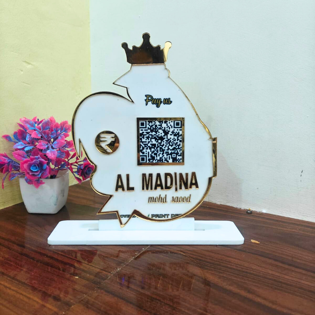 SINGLE PREMIUM  QR STANDEE|CUSTOMISED HEN SHAPE STANDEE