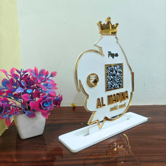 SINGLE PREMIUM  QR STANDEE|CUSTOMISED HEN SHAPE STANDEE