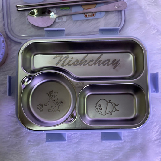 CUSTOMISED LUNCH BOX | METAL ENGRAVING