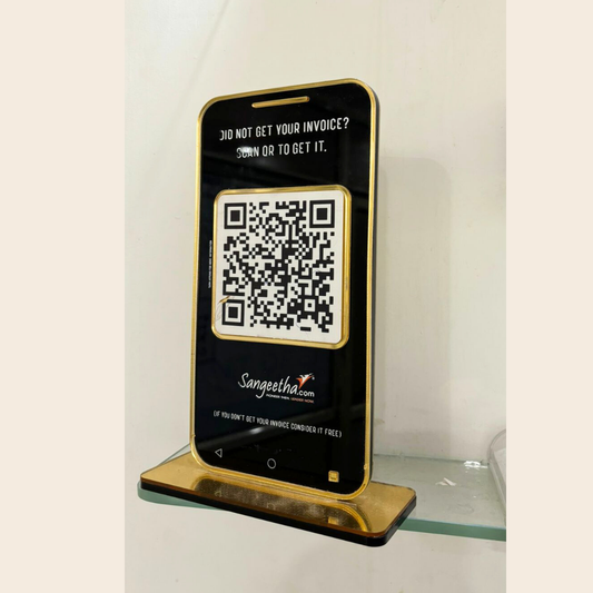 PREMIUM CUSTOMISED MOBIE SHAPE QR STAND