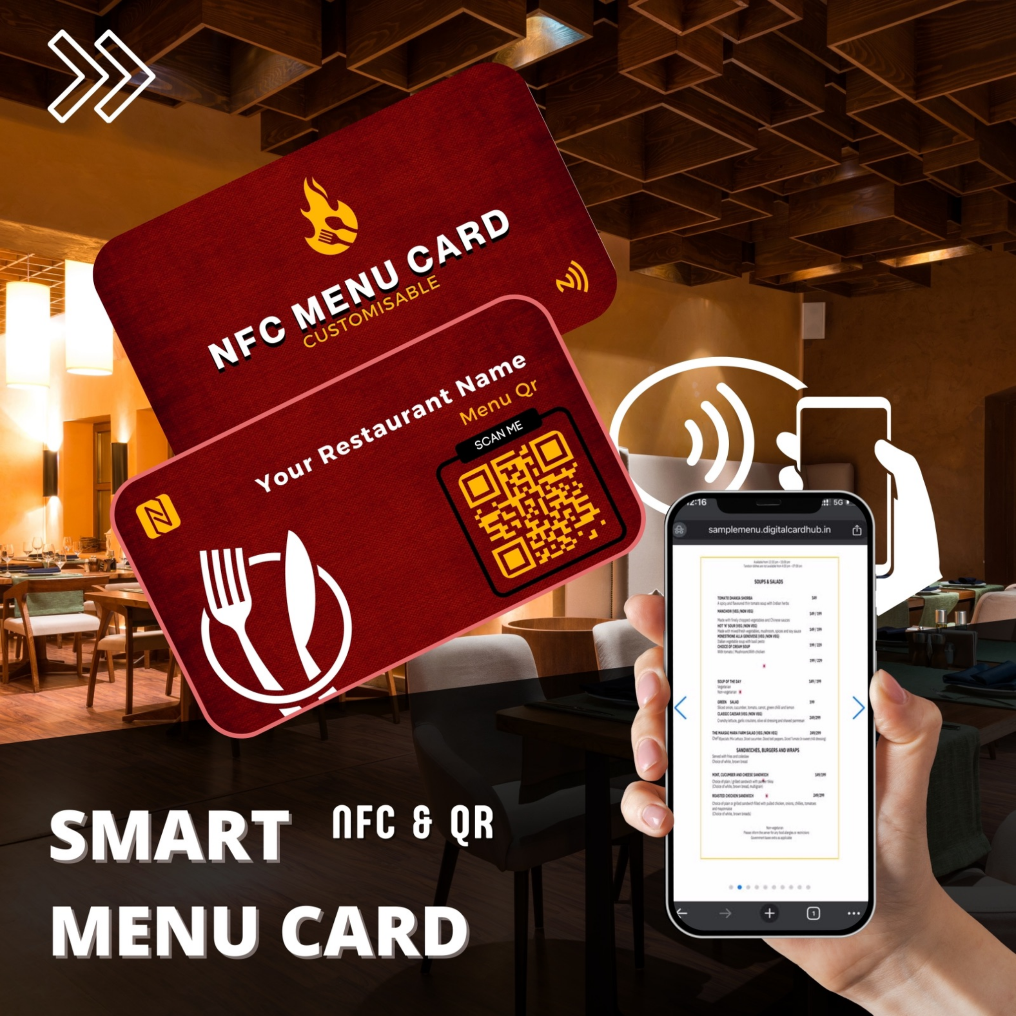 NFC MENU CARD | PRINTDEER GWALIOR 360