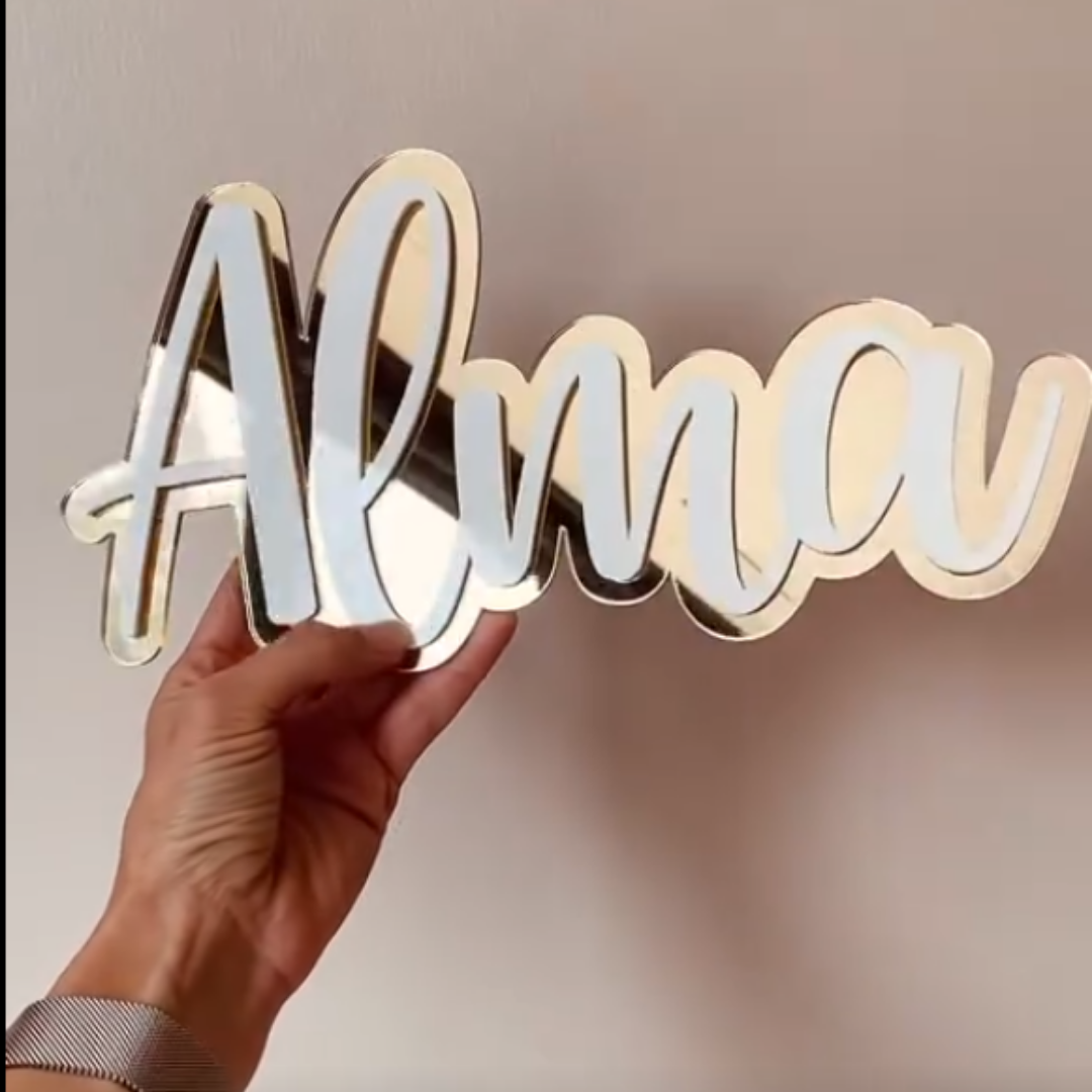 Premium 3D Acrylic Name Plate | PRINTDEER GWALIOR 360