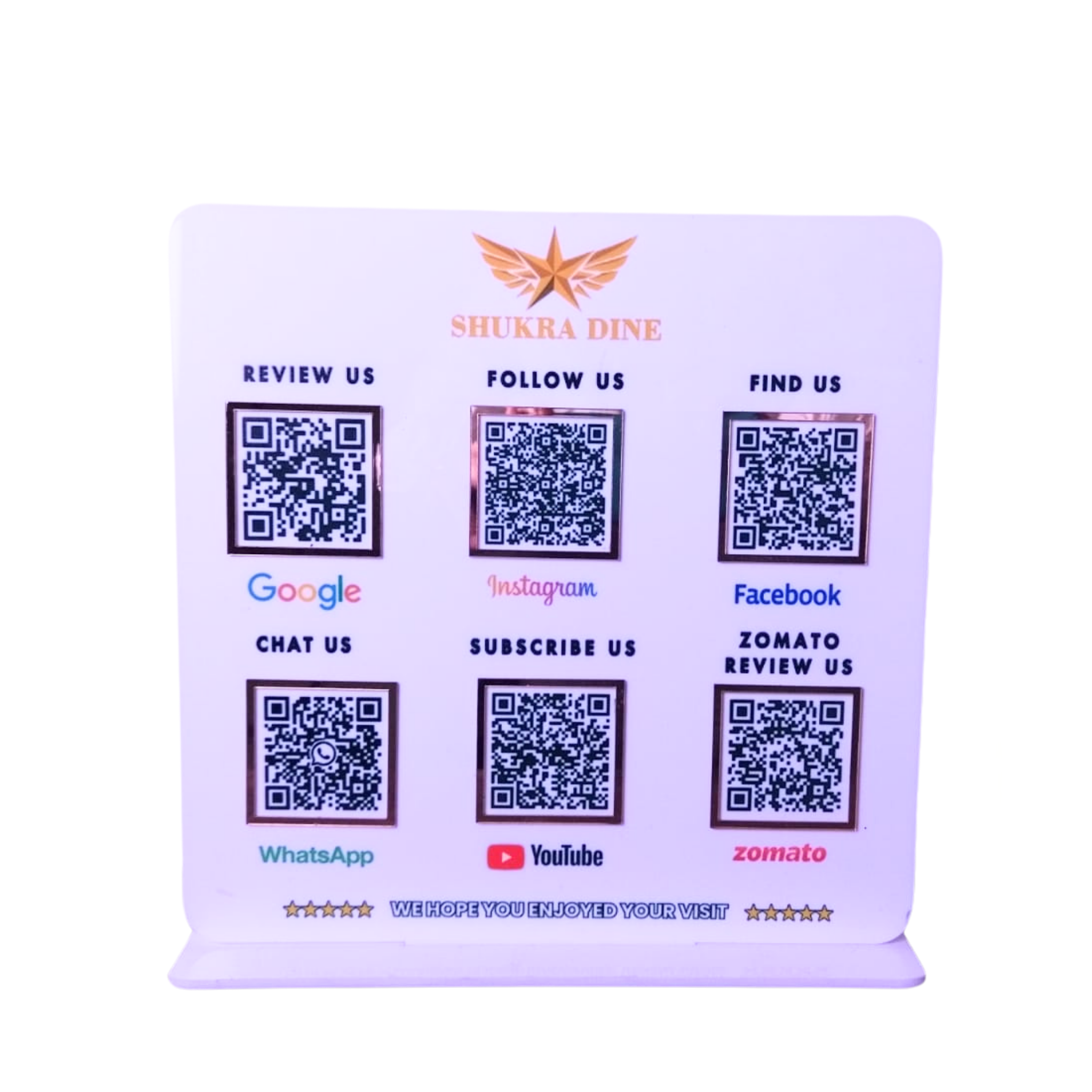 6 Qr Standee | premium display standee