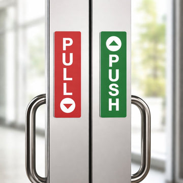 PULL & PUSH signage | 3D ACRYLIC |SIZE 6" x 2"  9" x 3"| PRINTDEER GWALIOR 360