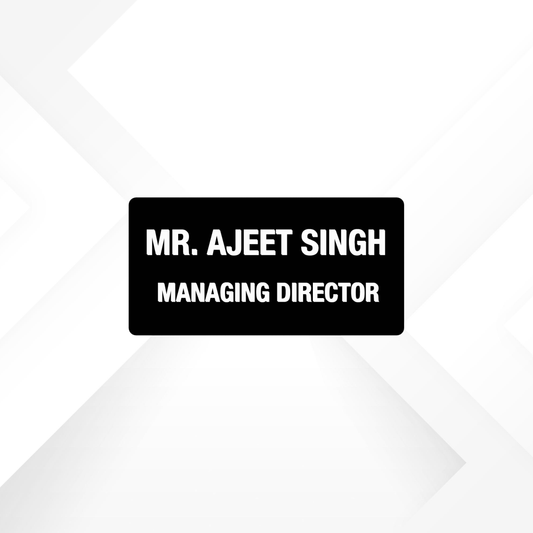 Personalized Text | Premium 3D Nameplate| size 8" x 4"  10" x 5"  12" x 6"| PRINTDEER GWALIOR 360